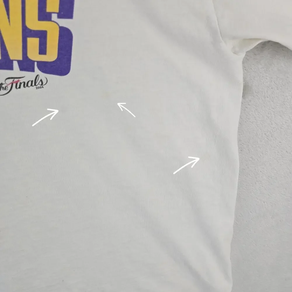 Vintage Nike LA Lakers 2004 Western Conference Champions Shirt XL Center Swoosh
